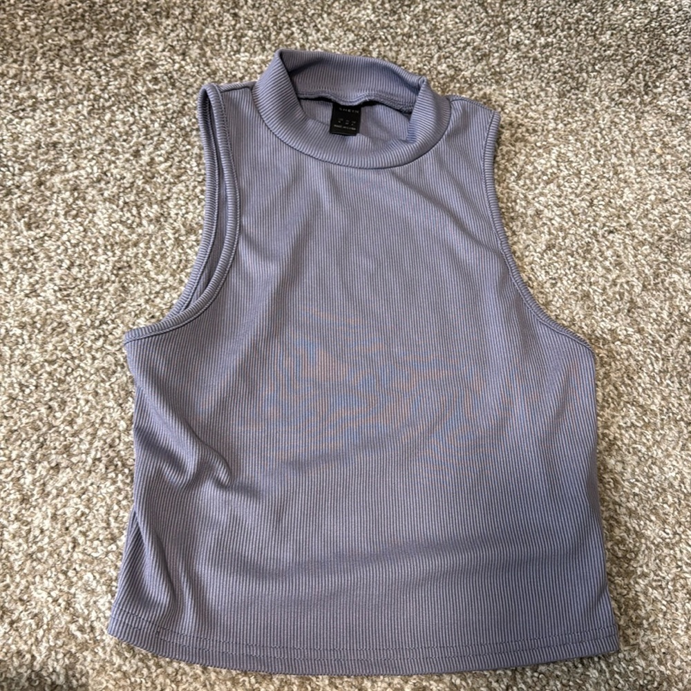 Cropped Purple Top